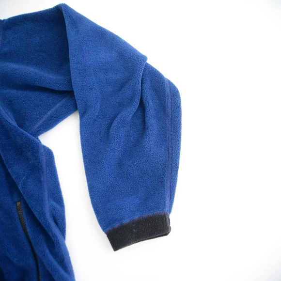 Vintage REI Blue Black Half Zip Fleece Pullover Sweater L - Picture 7 of 12